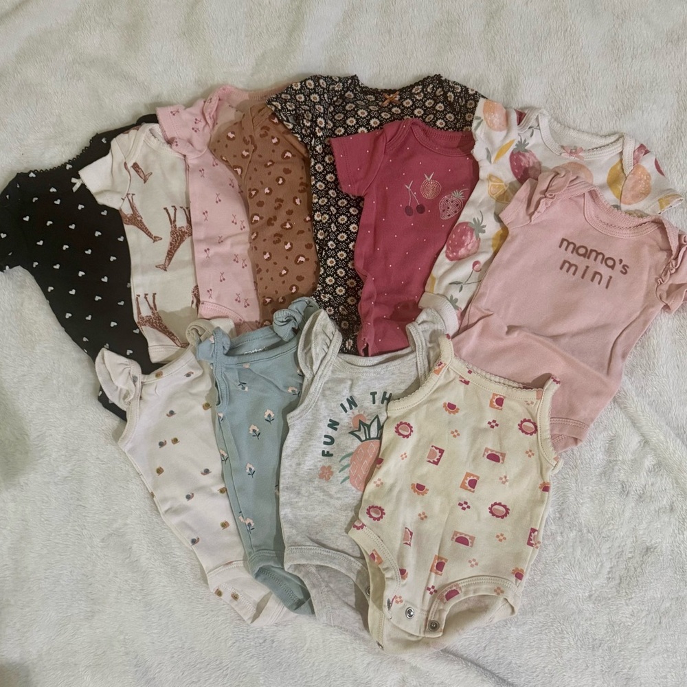 Carter's Assorted Colorful Bodysuits Set